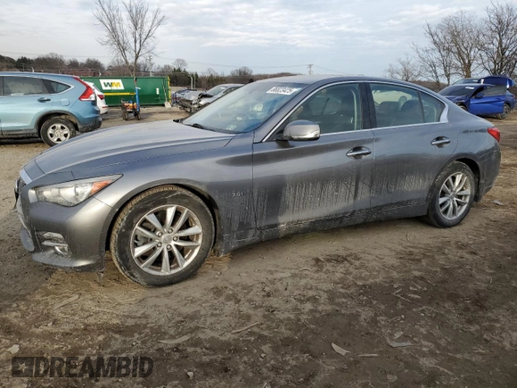 2017 Infiniti Q50 3.0t Signature Edition with VIN JN1EV7AR0HM836198, listed as a Copart auction lot 88823425 with 238,634 mi miles and Salvage Title. Bid and sale history available at carsss.com. Image 1.