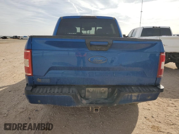 2018 Ford F-150 XL with VIN 1FTEW1C59JKF70876, listed as a Copart auction lot 51387935 with 165,595 mi miles and Salvage Title. Bid and sale history available at carsss.com. Image 6.