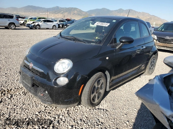 2016 FIAT 500e with VIN 3C3CFFGE3GT136155, listed as a Copart auction lot 63706515 with 39,581 mi miles and Salvage title. Bid and sale history available at DreamBid. Image 1.