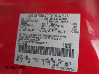 2003 Ford F-150 XL z VIN 1FTRF17203NA83617, wystawiony jako IAAI lot #42360791 z przebiegiem 285 094 mil mil oraz . Historia ofert i sprzedaży dostępna na DreamBid. Obrazek 9.