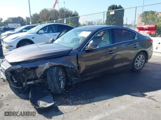 2014 Infiniti Q50 with VIN JN1BV7AP8EM670333, listed as a IAAI auction lot 41670015 with 59,427 mi miles. Bid and sale history available at carsss.com. Image 15.