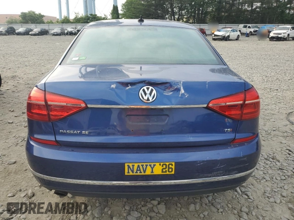 2016 Volkswagen Passat SE with VIN 1VWBT7A37GC017384, listed as a Copart auction lot 59661115 with 188,178 mi miles and Salvage title. Bid and sale history available at DreamBid. Image 6.