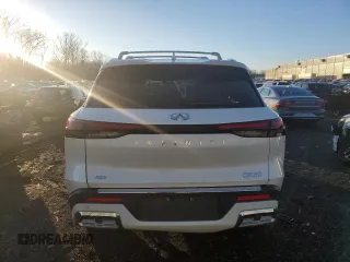 2022 Infiniti QX60 Sensory with VIN 5N1DL1GS8NC332839, listed as a Copart auction lot 85265524 with 7,863 mi miles and Salvage title. Bid and sale history available at DreamBid. Image 6.