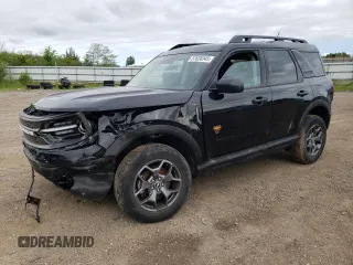 2022 Ford Bronco Sport Badlands z VIN 3FMCR9D9XNRE21095, wystawiony jako Copart lot #57636345 z przebiegiem 60 386 mil mil oraz Szkoda całkowita • Salvage title. Historia ofert i sprzedaży dostępna na DreamBid. Obrazek 1.