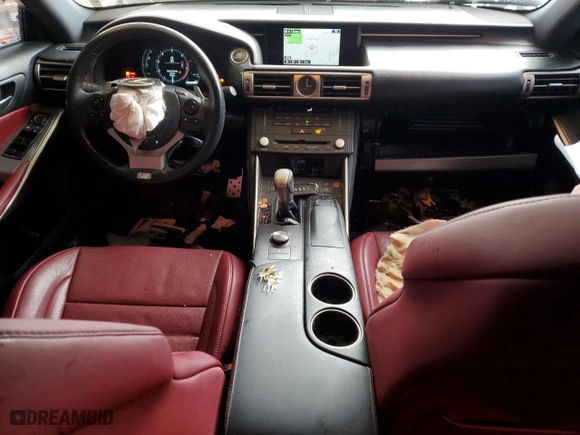 2015 Lexus IS 350 with VIN JTHBE1D26F5020159, listed as a Copart auction lot 48078635 with 243,383 mi miles and Salvage Title. Bid and sale history available at carsss.com. Image 8.