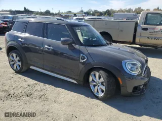 2020 MINI Countryman Cooper S with VIN WMZYW7C0XL3L52186, listed as a Copart auction lot 77353794 with 42,594 mi miles and Salvage Title. Bid and sale history available at carsss.com. Image 4.