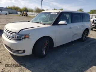 2014 Ford Flex Limited with VIN 2FMGK5D84EBD14449, listed as a Copart auction lot 51857695 with 117,337 mi miles and Salvage Title. Bid and sale history available at carsss.com. Image 1.