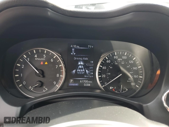 2021 Infiniti Q50 3.0t LUXE with VIN JN1EV7BP6MM700570, listed as a Copart auction lot 50962535 with 61,700 mi miles and Salvage Title. Bid and sale history available at carsss.com. Image 9.