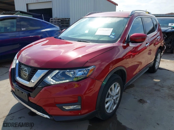 2017 Nissan Rogue SL with VIN JN8AT2MT5HW405814, listed as a IAAI auction lot 41512457 with 71,161 mi miles. Bid and sale history available at carsss.com. Image 22.