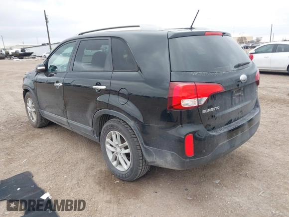 2014 Kia Sorento LX with VIN 5XYKT3A64EG483756, listed as a IAAI auction lot 41472374 with 118,660 mi miles. Bid and sale history available at carsss.com. Image 3.