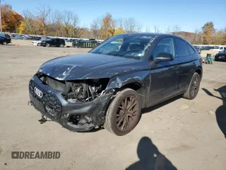 2023 Audi SQ5 Sportback Prestige with VIN WA134AFY0P2040785, listed as a Copart auction lot 77425304 with 22,996 mi miles and Salvage Title. Bid and sale history available at carsss.com. Image 1.