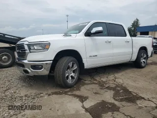 2023 Ram 1500 Laramie with VIN 1C6SRFJTXPN583434, listed as a Copart auction lot 61860925 with 28,064 mi miles and Clean title. Bid and sale history available at DreamBid. Image 1.