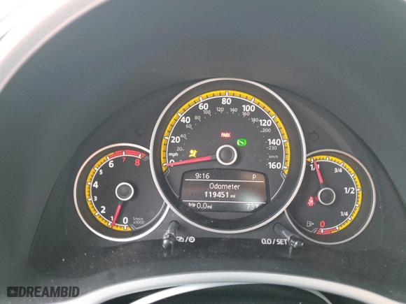 2018 Volkswagen Beetle Dune with VIN 3VWSD7AT1JM706856, listed as a Copart auction lot 71675824 with 119,451 mi miles and Salvage Title. Bid and sale history available at carsss.com. Image 9.