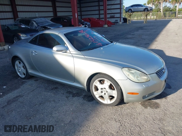 2004 Lexus SC 430 with VIN JTHFN48Y840058908, listed as a IAAI auction lot 41525684 with Not provided miles and . Bid and sale history available at DreamBid. Image 1.