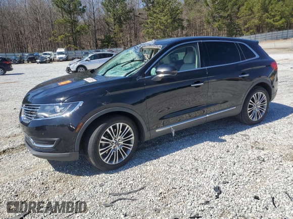 2016 Lincoln MKX Reserve z VIN 2LMTJ6LR5GBL66195, wystawiony jako Copart lot #48084915 z przebiegiem Nie podano mil oraz Szkoda całkowita • Salvage title. Historia ofert i sprzedaży dostępna na DreamBid. Obrazek 1.