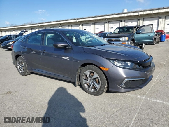 2020 Honda Civic LX z VIN 2HGFC2F63LH520722, wystawiony jako Copart lot #52433045 z przebiegiem 91 611 mil mil oraz Szkoda całkowita • Salvage title. Historia ofert i sprzedaży dostępna na DreamBid. Obrazek 4.