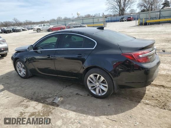2015 Buick Regal with VIN 2G4GK5EX2F9283023, listed as a Copart auction lot 49125185 with 163,436 mi miles and Salvage Title. Bid and sale history available at carsss.com. Image 2.