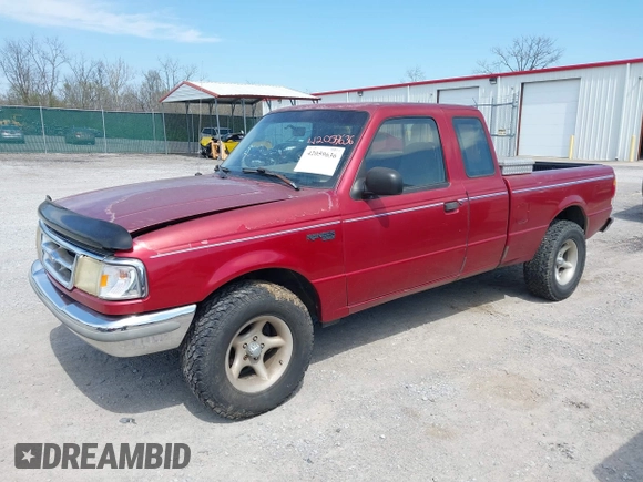 1997 Ford Ranger XLT with VIN 1FTCR14X9VPA31147, listed as a IAAI auction lot 42059636 with 211,883 mi miles. Bid and sale history available at carsss.com. Image 2.