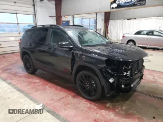 2023 GMC Terrain SLE with VIN 3GKALTEG3PL212444, listed as a Copart auction lot 46605695 with 24,413 mi miles and Salvage Title. Bid and sale history available at carsss.com. Image 4.