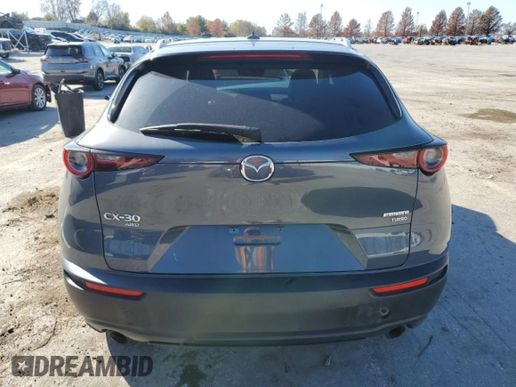 2021 Mazda CX-30 Premium with VIN 3MVDMBDY6MM300242, listed as a Copart auction lot 82195024 with 34,500 mi miles and Salvage Title. Bid and sale history available at carsss.com. Image 6.