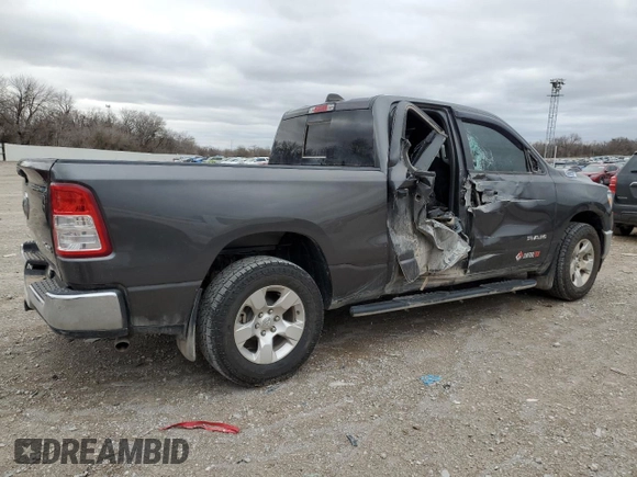 2023 Ram 1500 Big Horn with VIN 1C6RRFBG9PN558279, listed as a Copart auction lot 46972745 with 95,001 mi miles and Salvage Title. Bid and sale history available at carsss.com. Image 3.