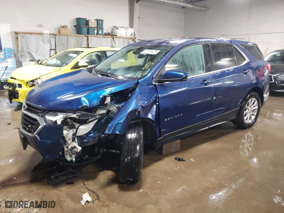 2020 Chevrolet Equinox LT with VIN 2GNAXJEV0L6223202, listed as a Copart auction lot 45148425 with 60,091 mi miles and Salvage Title. Bid and sale history available at carsss.com. Image 1.