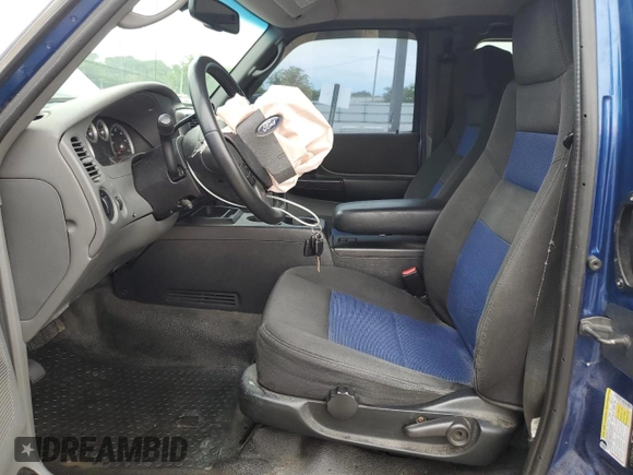 2008 Ford Ranger XLT with VIN 1FTZR45E38PA47857, listed as a Copart auction lot 60154055 with 195,006 mi miles and Salvage title. Bid and sale history available at DreamBid. Image 7.
