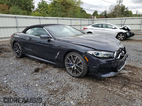 2019 BMW 8 Series M850i xDrive with VIN WBAFY4C58KBX39395, listed as a Copart auction lot 74088834 with 27,413 mi miles and Salvage title. Bid and sale history available at DreamBid. Image 4.