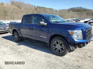 2022 Nissan Titan S with VIN 1N6AA1EC4NN107425, listed as a Copart auction lot 48291485 with 19,904 mi miles and Salvage title. Bid and sale history available at DreamBid. Image 4.