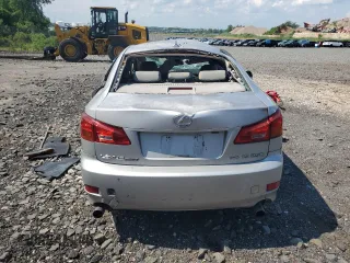 2008 Lexus IS 250 with VIN JTHCK262782020160, listed as a Copart auction lot 65036405 with 218,099 mi miles and Clean title. Bid and sale history available at DreamBid. Image 6.