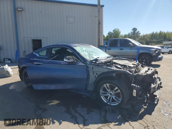 2020 Infiniti Q60 Red Sport 400 with VIN JN1FV7EL3LM460020, listed as a Copart auction lot 76548124 with Not provided miles and Salvage title. Bid and sale history available at DreamBid. Image 6.