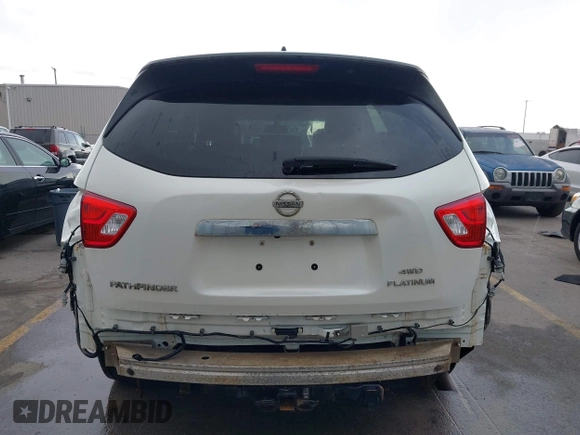 2017 Nissan Pathfinder S with VIN 5N1DR2MM6HC660212, listed as a IAAI auction lot 41905628 with 123,669 mi miles and . Bid and sale history available at DreamBid. Image 17.