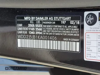 2019 Mercedes-Benz CLS 450 with VIN WDD2J5JB1KA001406, listed as a Copart auction lot 57809865 with 70,292 mi miles and Salvage title. Bid and sale history available at DreamBid. Image 12.