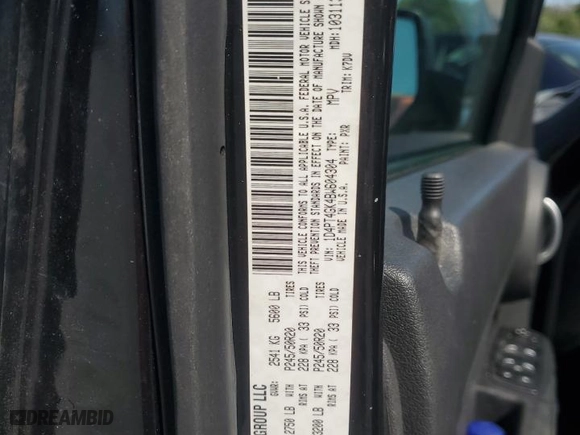2011 Dodge Nitro Heat with VIN 1D4PT4GK4BW604304, listed as a Copart auction lot 51969045 with 119,325 mi miles and Non Repairable. Bid and sale history available at carsss.com. Image 13.