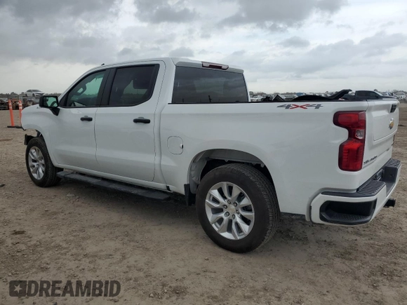 2024 Chevrolet Silverado 1500 Custom with VIN 3GCPDBEK0RG205397, listed as a Copart auction lot 47417315 with 750 mi miles and Salvage Title. Bid and sale history available at DreamBid. Image 2.