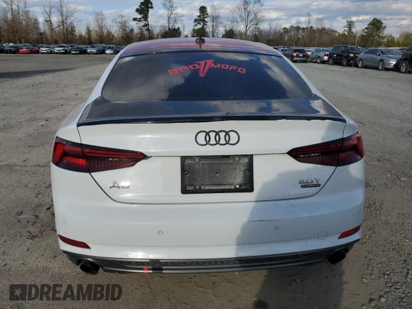 2018 Audi A5 Sportback Premium Plus with VIN WAUENCF55JA019311, listed as a Copart auction lot 39348524 with 59,869 mi miles. Bid and sale history available at carsss.com. Image 6.