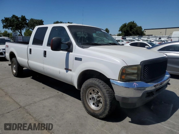 2004 Ford F-250 XL with VIN 1FTNW21P44EA81153, listed as a Copart auction lot 63841495 with 337,958 mi miles and Salvage title. Bid and sale history available at DreamBid. Image 4.