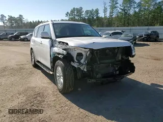 2021 Nissan Armada SV z VIN JN8AY2AD4M9662695, wystawiony jako Copart lot #43764595 z przebiegiem 107 098 mil mil oraz Szkoda całkowita • Salvage title. Historia ofert i sprzedaży dostępna na DreamBid. Obrazek 14.