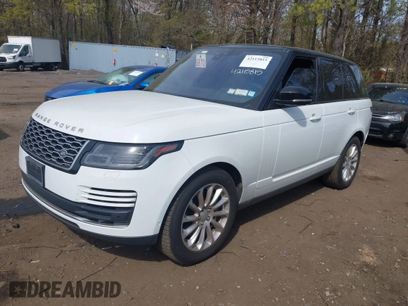 2019 Land Rover Range Rover HSE with VIN SALGS2SV4KA557464, listed as a IAAI auction lot 42115815 with 43,995 mi miles and . Bid and sale history available at DreamBid. Image 18.