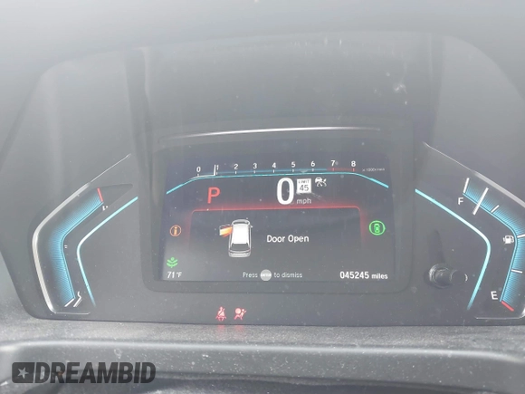 2022 Honda Odyssey EX-L with VIN 5FNRL6H7XNB043658, listed as a IAAI auction lot 41800437 with 45,245 mi miles and . Bid and sale history available at DreamBid. Image 7.