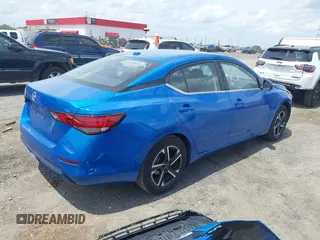 2025 Nissan Sentra SV with VIN 3N1AB8CV5SY278246, listed as a IAAI auction lot 42152689 with 6,654 mi miles. Bid and sale history available at carsss.com. Image 4.