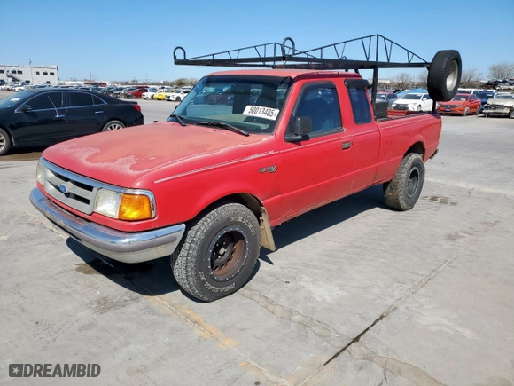 1996 Ford Ranger XL with VIN 1FTCR14A7TPB01592, listed as a Copart auction lot 50013485 with 240,196 mi miles and Clean Title. Bid and sale history available at carsss.com. Image 1.