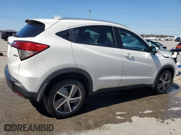 2021 Honda HR-V EX with VIN 3CZRU6H57MM727504, listed as a Copart auction lot 48672745 with 46,596 mi miles and Salvage Title. Bid and sale history available at carsss.com. Image 3.