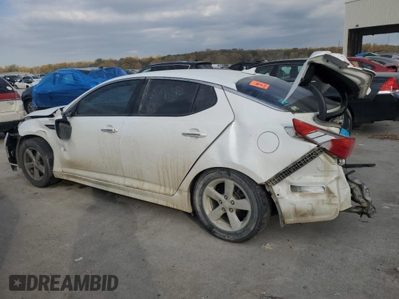 2015 Kia Optima LX with VIN KNAGM4A71F5598582, listed as a Copart auction lot 77694334 with 0 mi miles and Salvage Title. Bid and sale history available at carsss.com. Image 2.