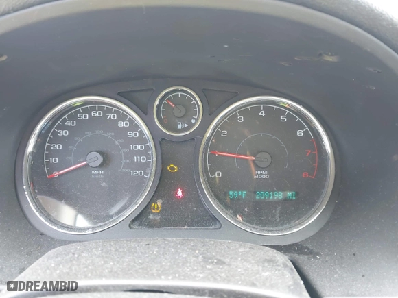 2010 Chevrolet Cobalt LT w/1LT with VIN 1G1AD5F50A7152323, listed as a IAAI auction lot 41694482 with 209,198 mi miles. Bid and sale history available at carsss.com. Image 7.
