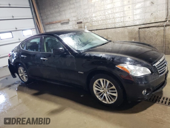 2012 Infiniti M Hybrid with VIN JN1EY1AP7CM910194, listed as a Copart auction lot 72003524 with 124,723 mi miles and Salvage title. Bid and sale history available at DreamBid. Image 4.
