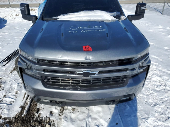 2021 Chevrolet Silverado 1500 RST with VIN 1GCUYEEL0MZ447102, listed as a Copart auction lot 88479115 with 0 mi miles and Salvage Title. Bid and sale history available at carsss.com. Image 12.