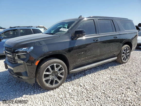 2024 Chevrolet Suburban RST with VIN 1GNSCEKD5RR256843, listed as a Copart auction lot 65700784 with 638 mi miles and Salvage Title. Bid and sale history available at carsss.com. Image 1.