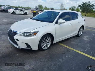 2017 Lexus CT with VIN JTHKD5BH6H2290269, listed as a IAAI auction lot 42083451 with 47,374 mi miles. Bid and sale history available at carsss.com. Image 2.