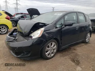 2010 Honda Fit Sport with VIN JHMGE8H68AS005586, listed as a Copart auction lot 57582755 with 109,872 mi miles and Salvage title. Bid and sale history available at DreamBid. Image 1.